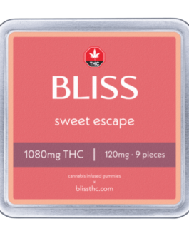 Bliss | Sweet Escape | Cannabis Infused Gummies | 1080mg