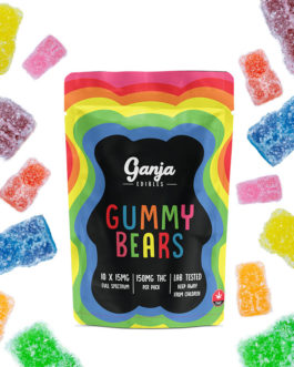 Ganja Edibles | Gummy Bears | Sour Assorted | 150mg